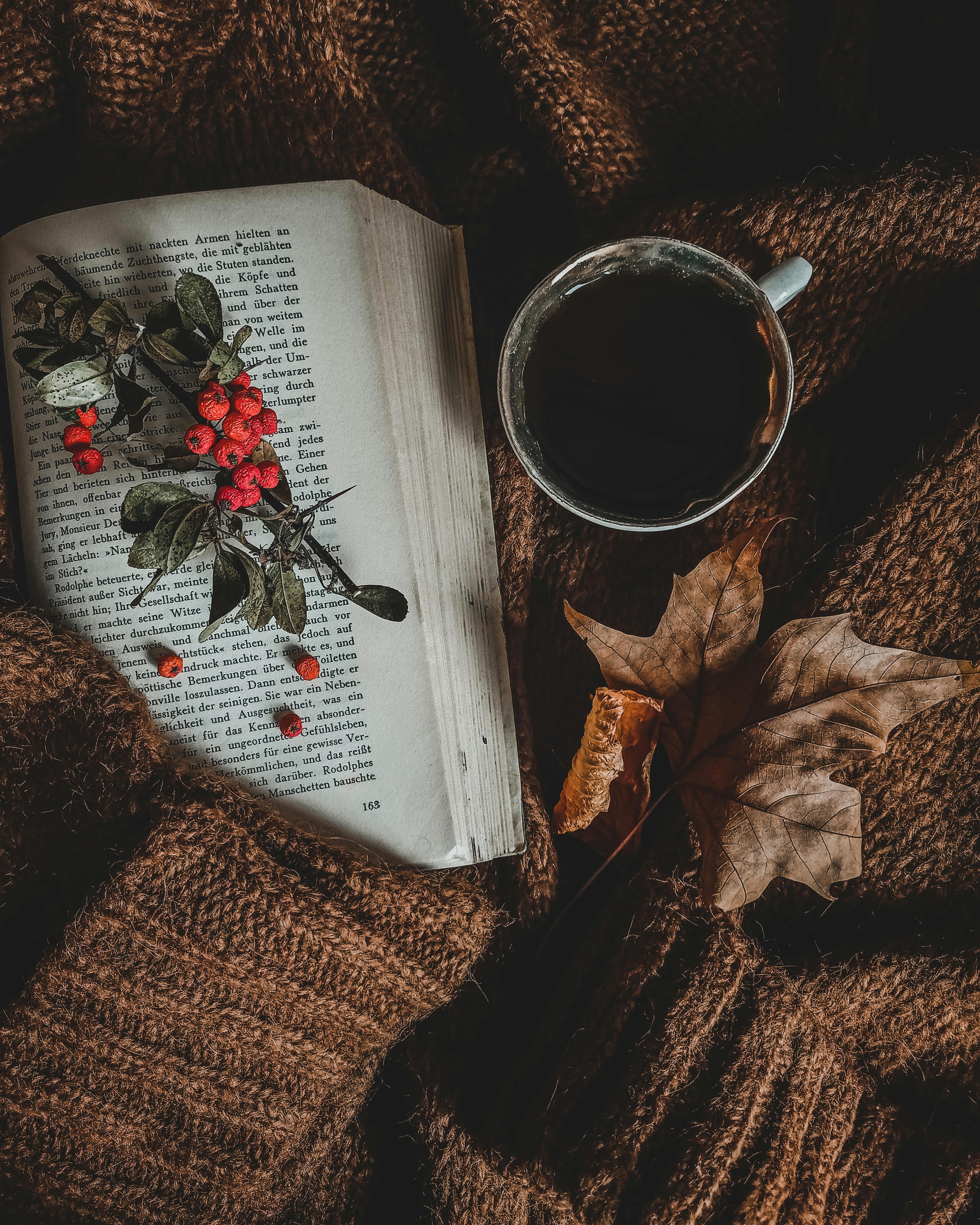 Coffee Drink Placed on Top of Open Book · Free Stock Photo