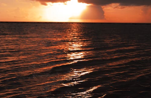 Ilmainen kuvapankkikuva tunnisteilla aallot, auringonlasku, filtteri