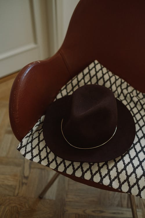 Close-up of a Hat on a Chair
