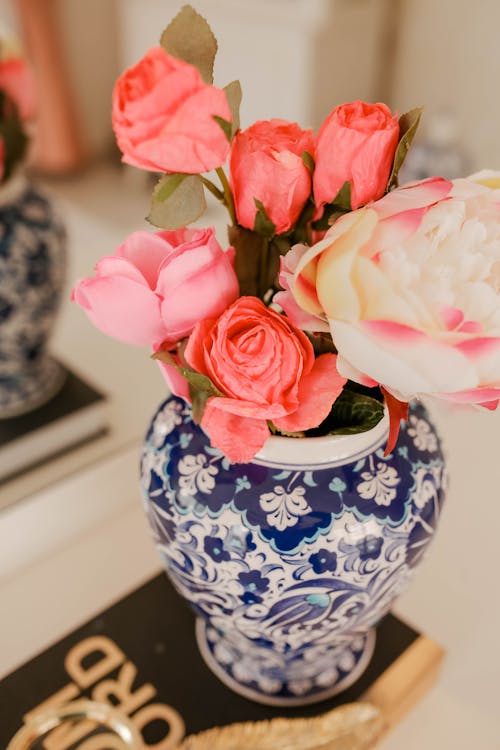 Bunch of Flowers in Vase