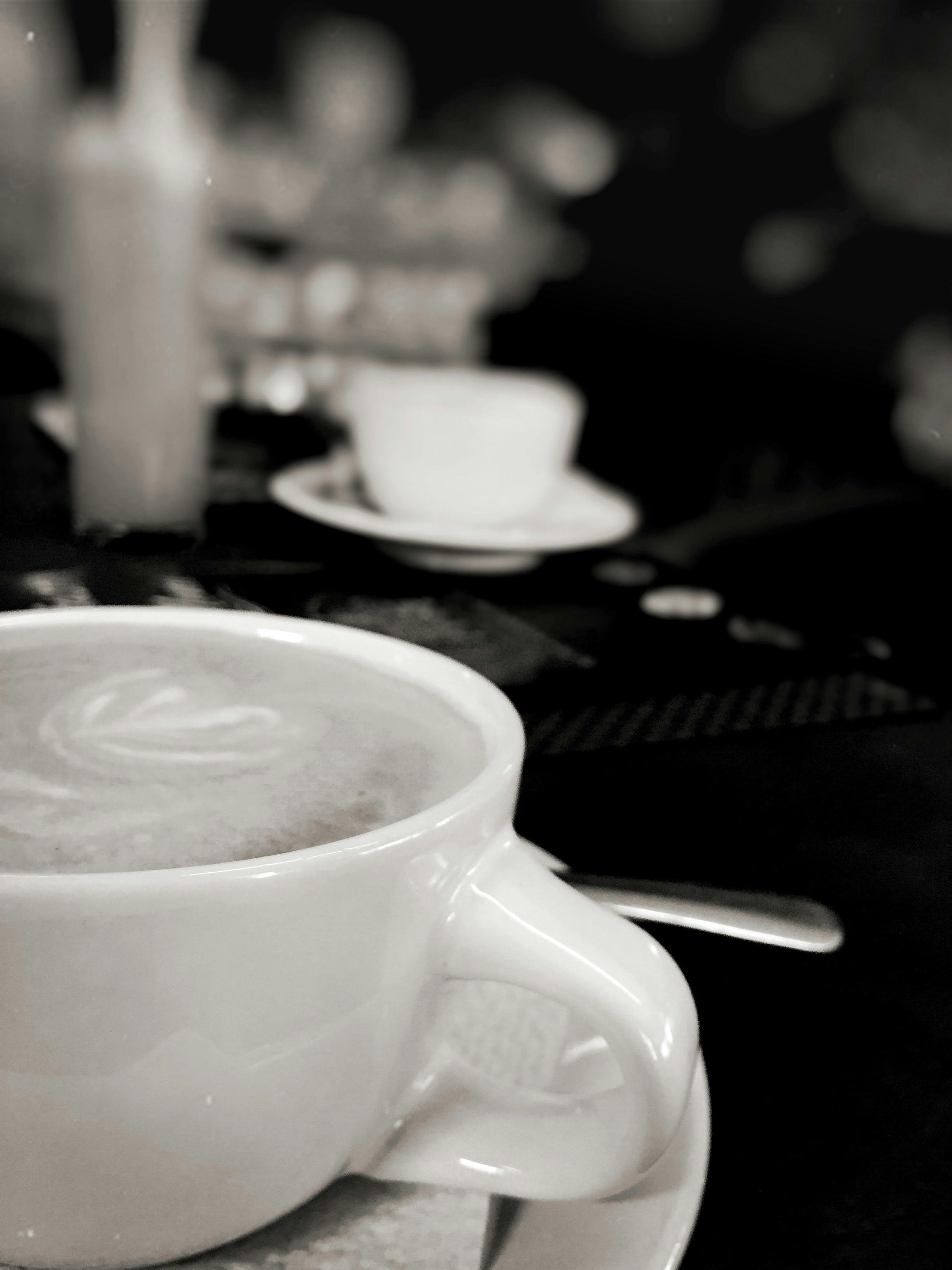 Free stock photo of black and white, coffee, espresso