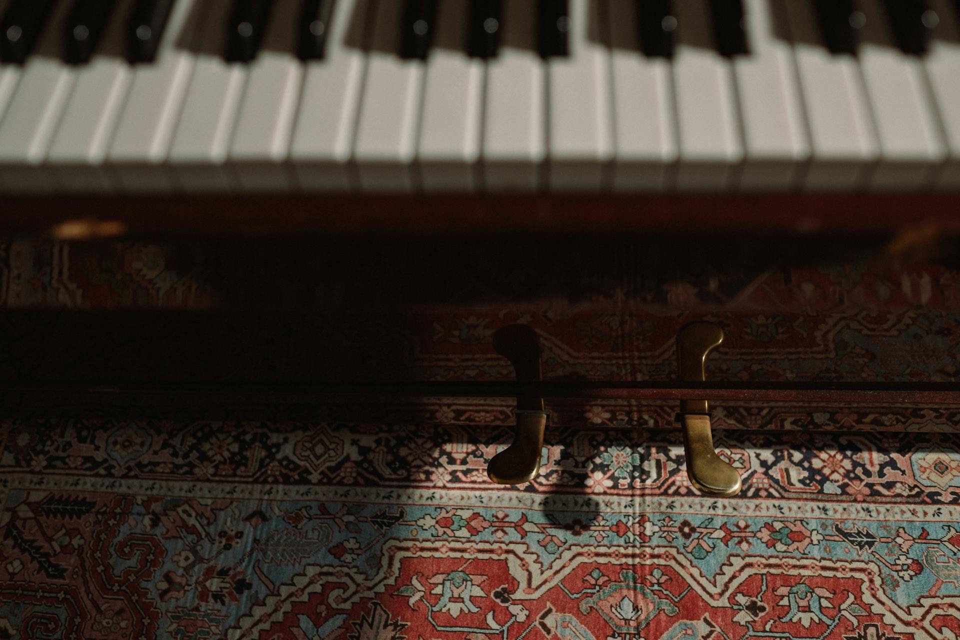 Close up of Piano and Pedals