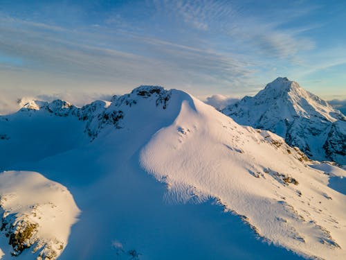 Snow Covered Mountain Peaks