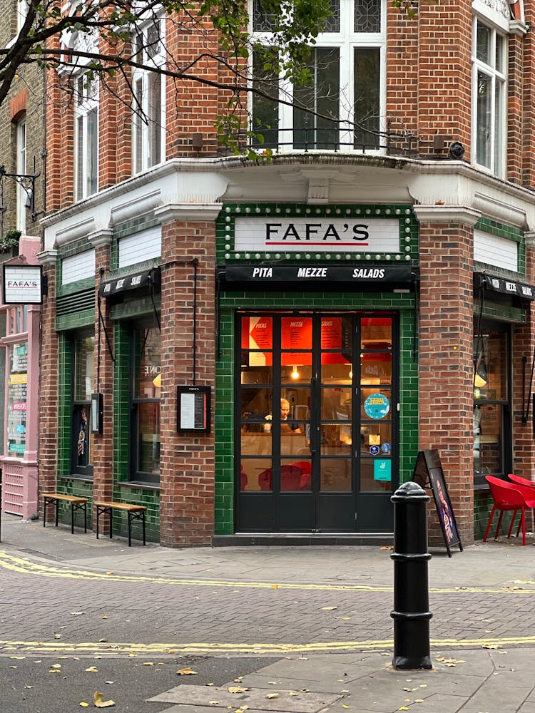 Store Front Of An Italian Restaurant