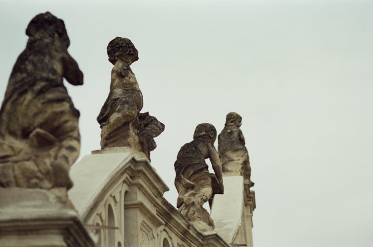 Sculptures On A Roof 