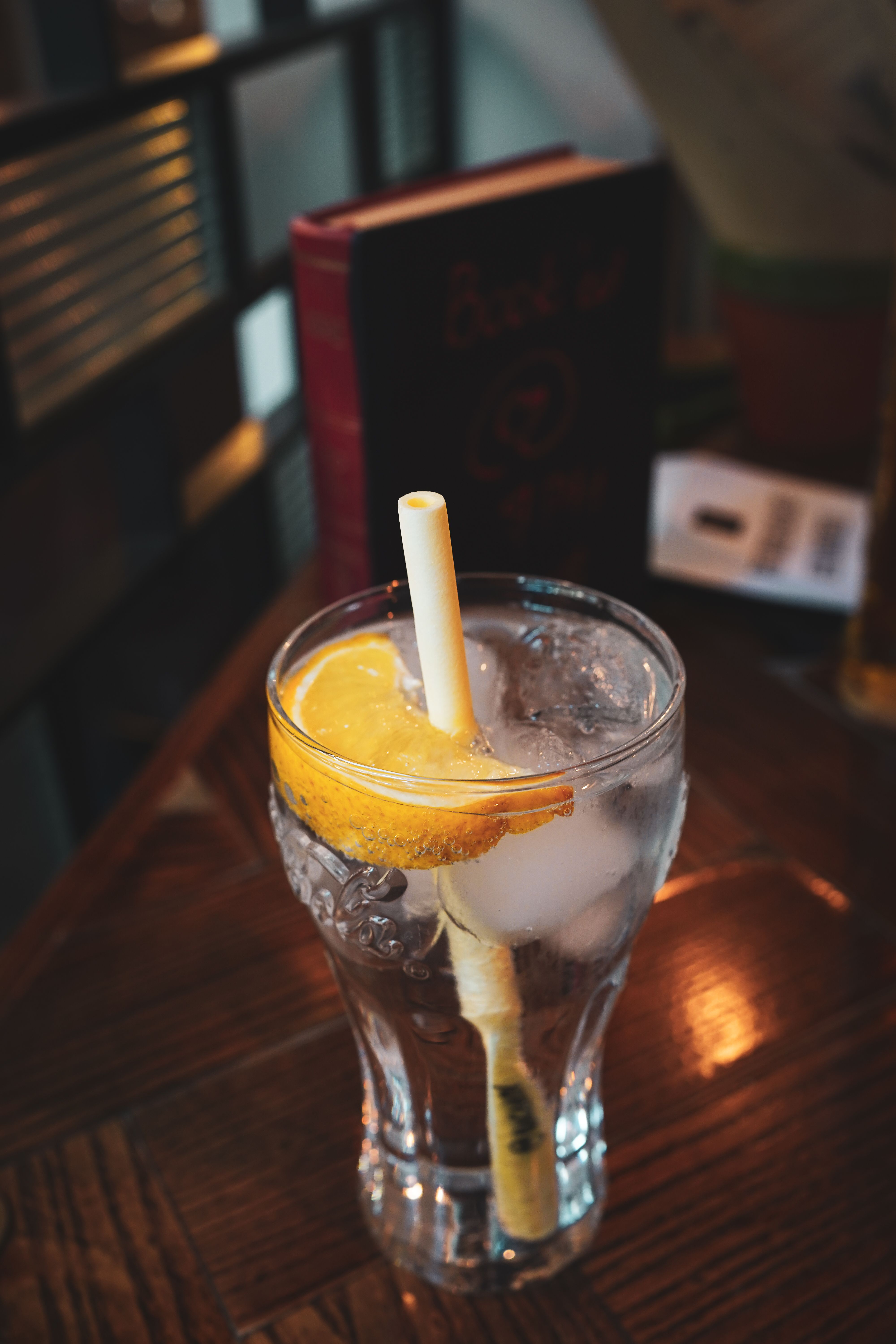 Water with Lemon and Ice Cubes in a Glass · Free Stock Photo