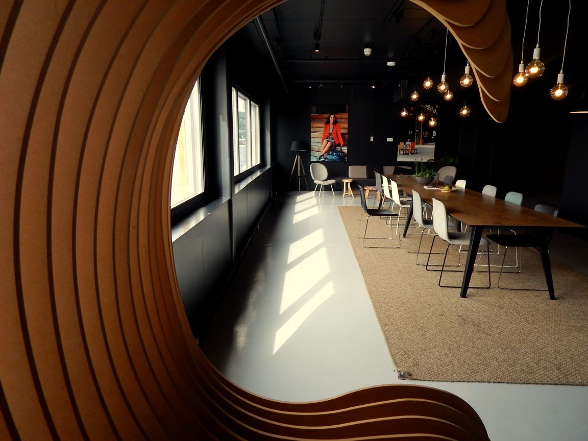 Executive boardroom with contemporary design and natural light