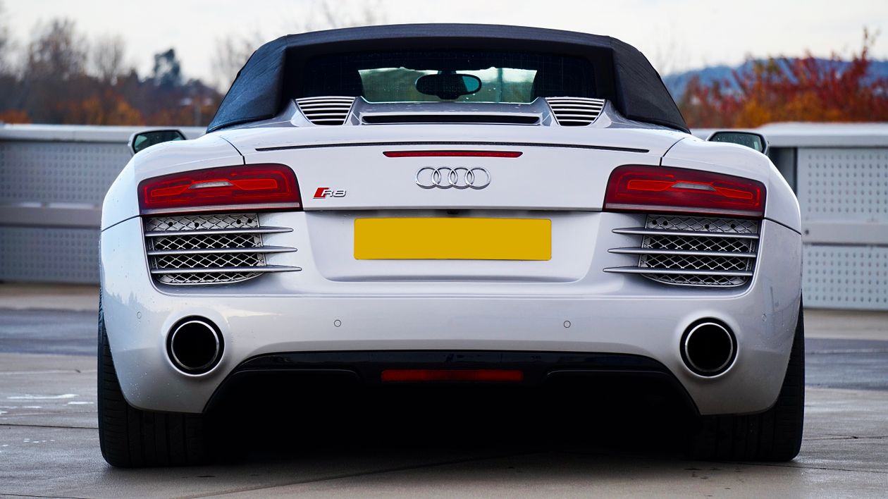 Rear End of an Audi R8 · Free Stock Photo