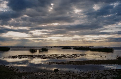 Základová fotografie zdarma na téma moře, mraky, odraz