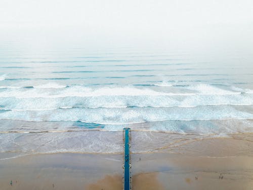 คลังภาพถ่ายฟรี ของ คลื่นกระแทก, ชายหาด, ทะเล
