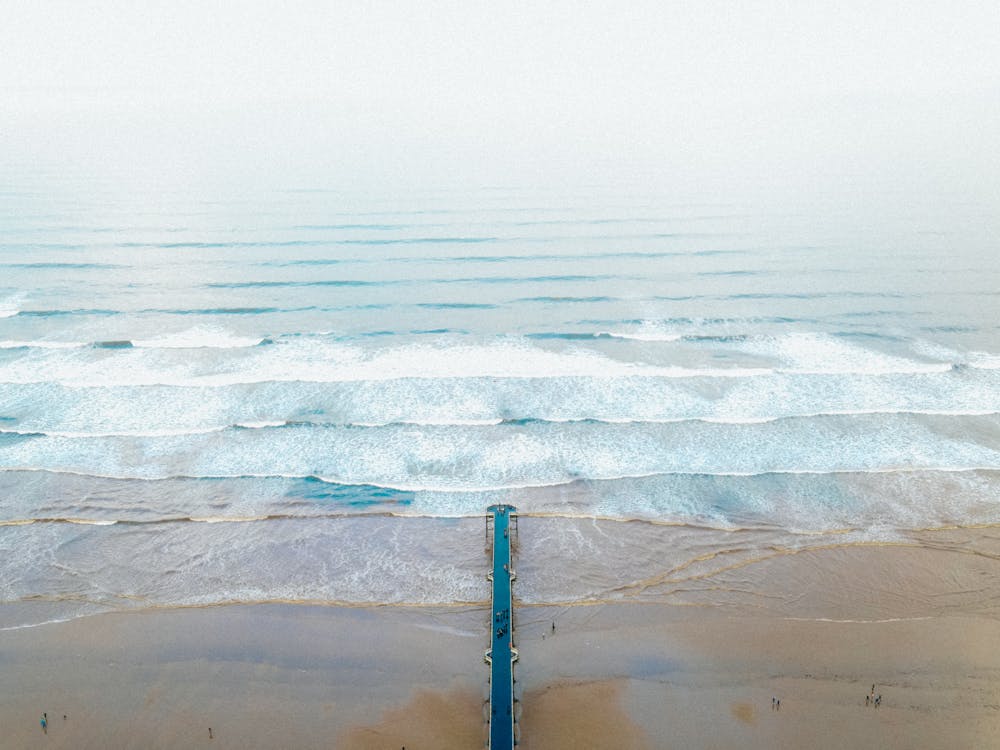 คลังภาพถ่ายฟรี ของ คลื่นกระแทก, ชายหาด, ทะเล