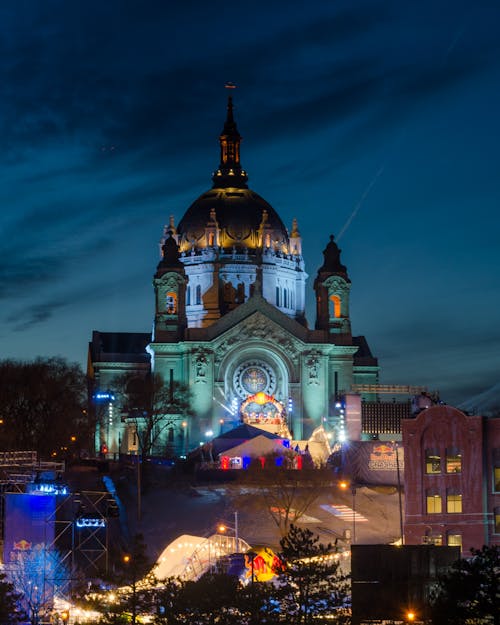 Kostenloses Stock Foto zu blau, kirche, langzeitbelichtung