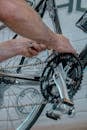Mechanic Fixing a Bike
