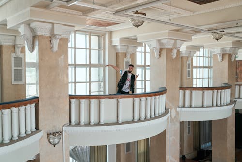 A Man Dancing at the Mezzanine