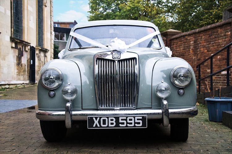 Vintage Car On City Street