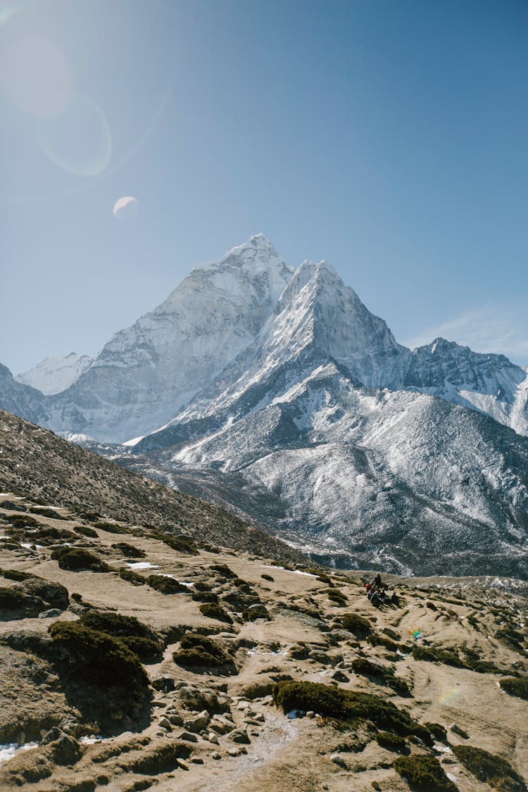 Snowcapped Mountain In Nepal Himalaya