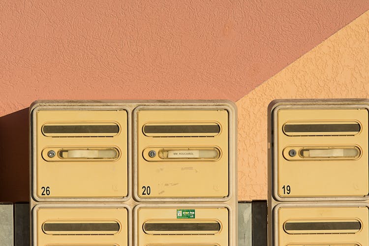 Close-up Of Mailboxes 