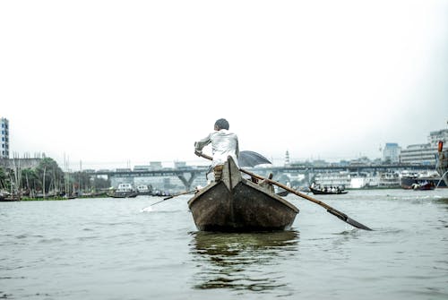 Free stock photo of bangladesh, big river, boat paddle