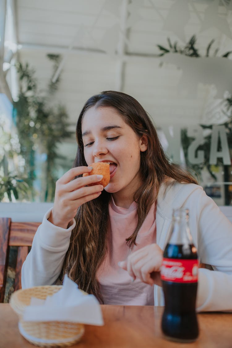 A Woman Eating