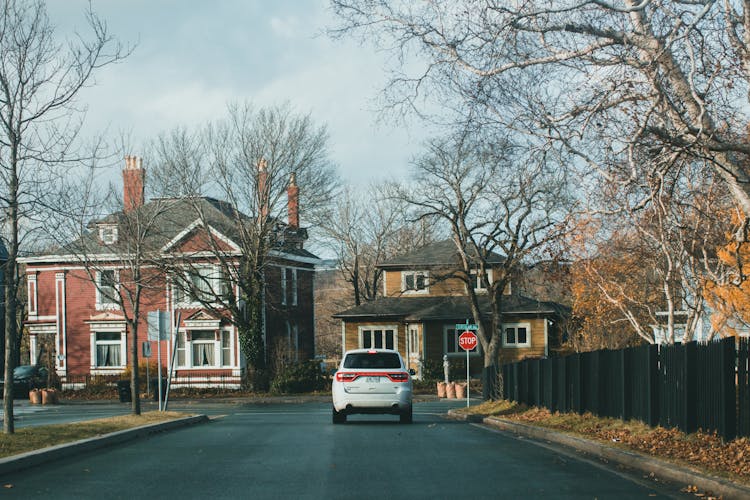 Car In Suburb