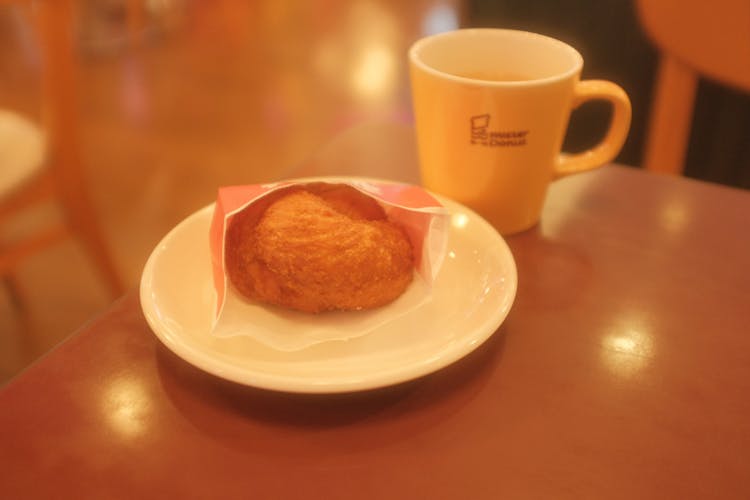 Tea And Cookie On A Plate 