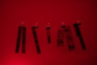 Part of Films Hanging in the Darkroom