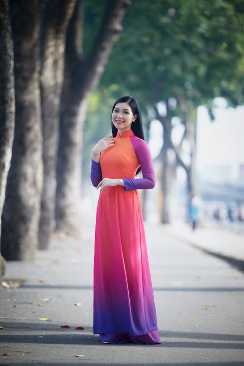 Základová fotografie zdarma na téma áo dài, asiatka, atraktivní