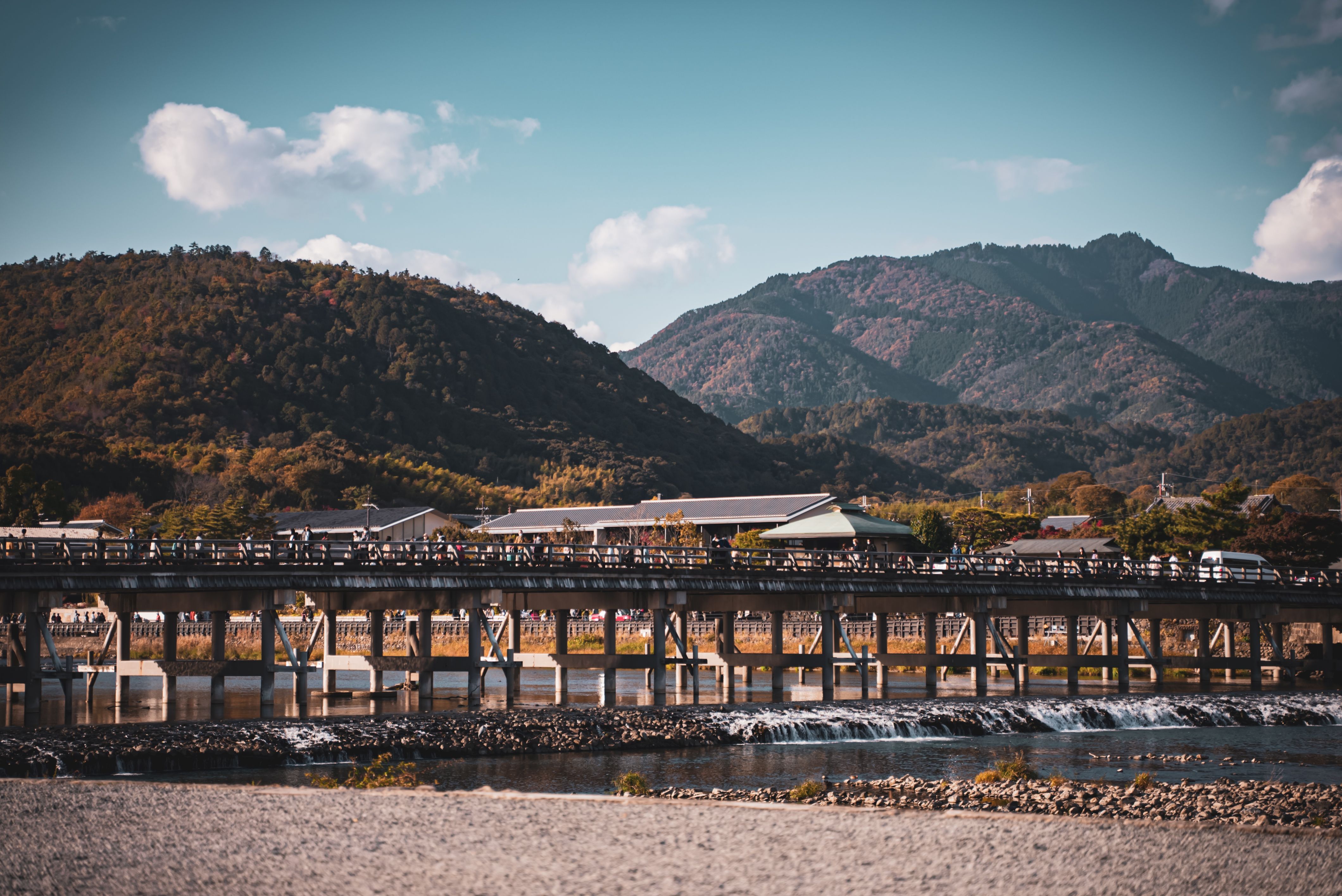 Bridge on River in Village · Free Stock Photo