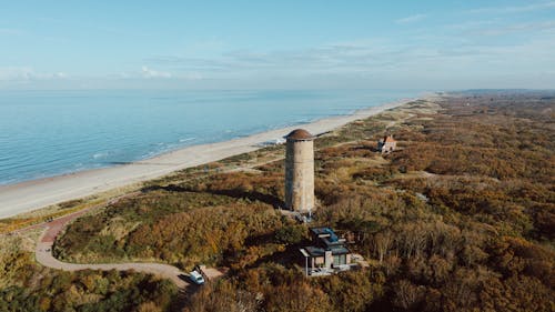 Ingyenes stockfotó domburg, drónfelvétel, épületek témában