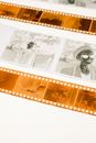 Camera Film on Light Table