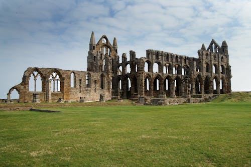 Ruins of Whitby Abbey in England