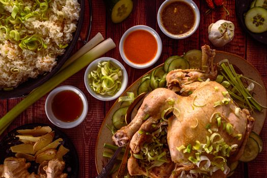 Chicken Or Turkey And Rice With Soy-based Sauce