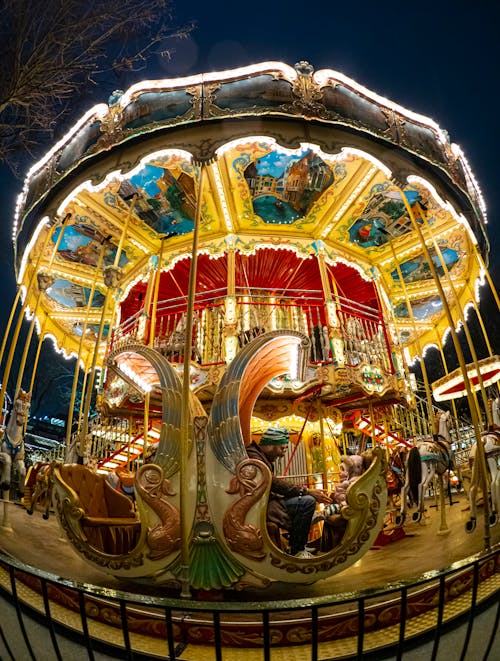 Foto profissional grátis de carnaval, carona, carrossel