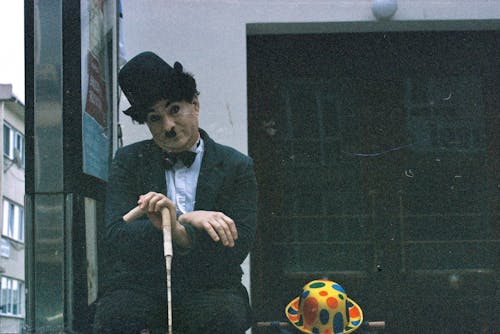Performer in Charlie Chaplin Costume