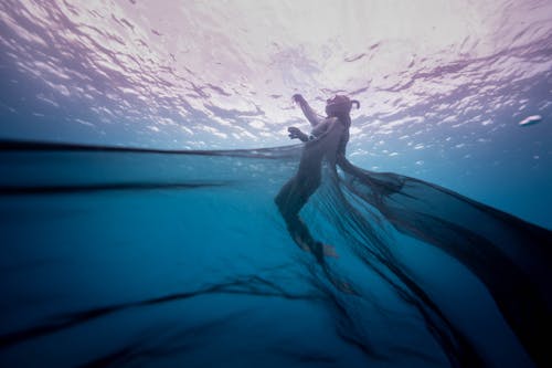 A Person Underwater