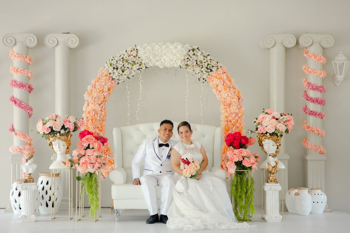 결혼, 결혼 사진, 결혼식 부케의 무료 스톡 사진