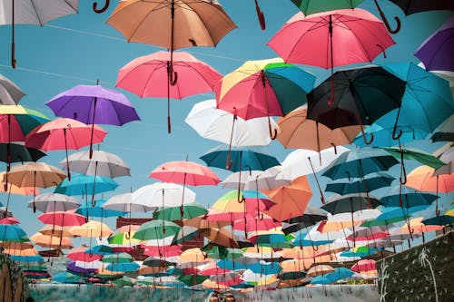 다채로운, 우산, 행복한의 무료 스톡 사진