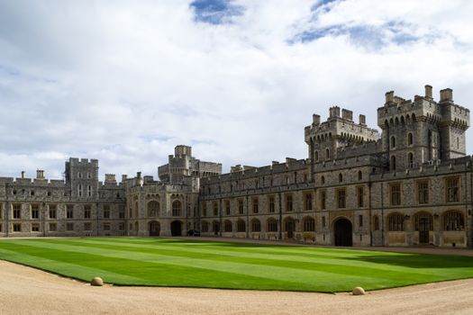Courtyard of Windsor Castle, England