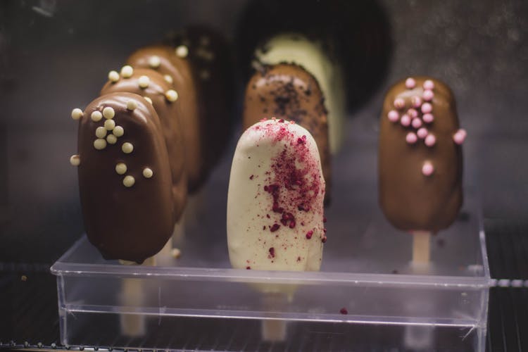 Close-Up Photo Of Chocolate Covered Popsicle