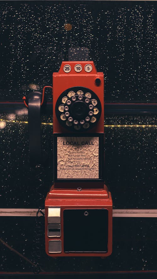 Free stock photo of nighttime, phone booth