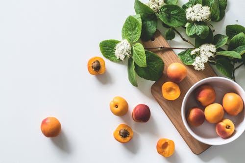 Frutas De Albaricoque En Un Tazón