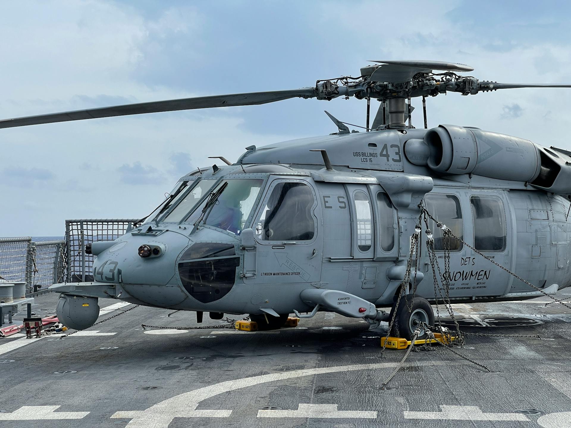 Sikorsky SH-60 Seahawk on a Naval Ship