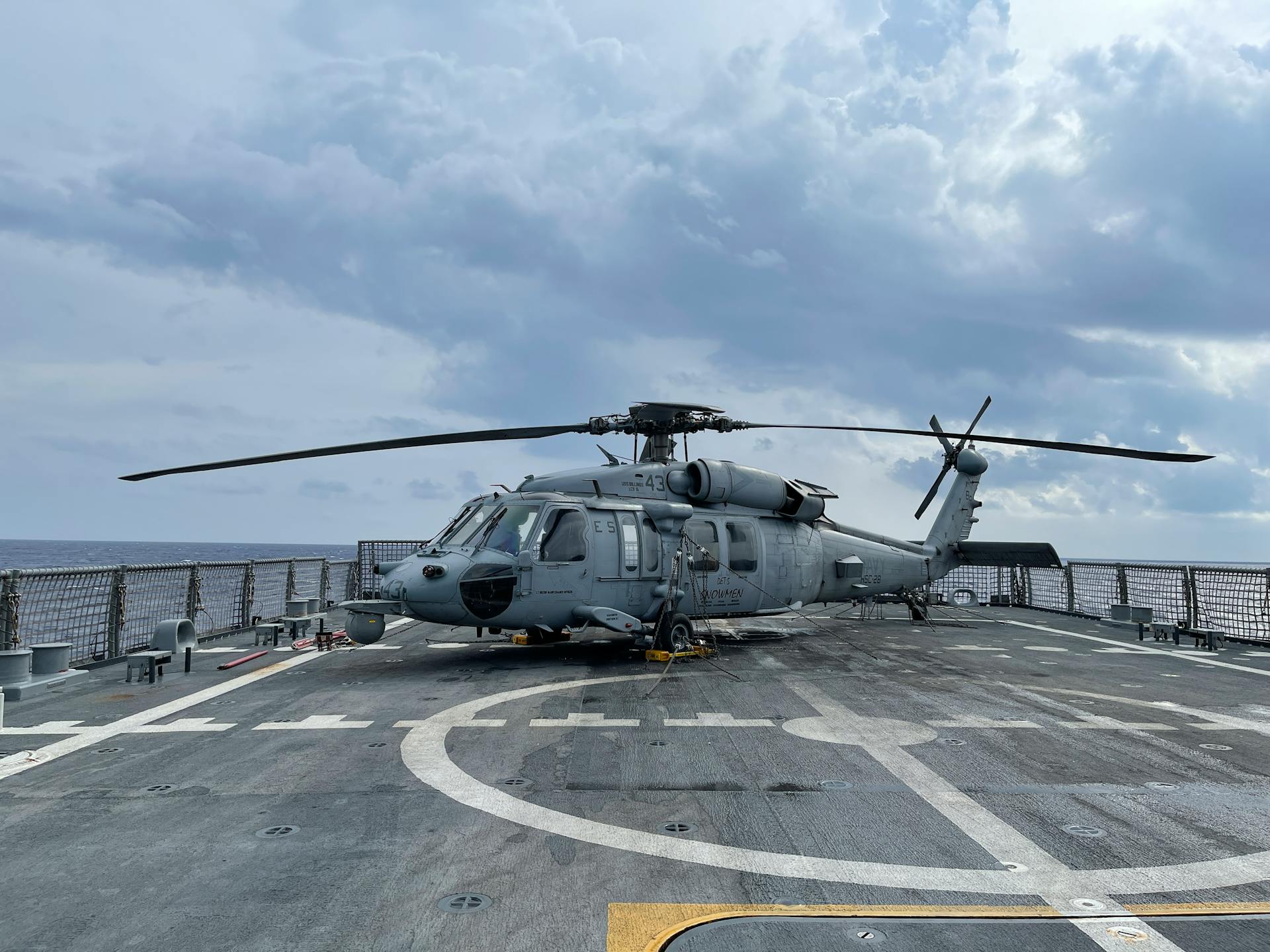 Helicopter on the Ship