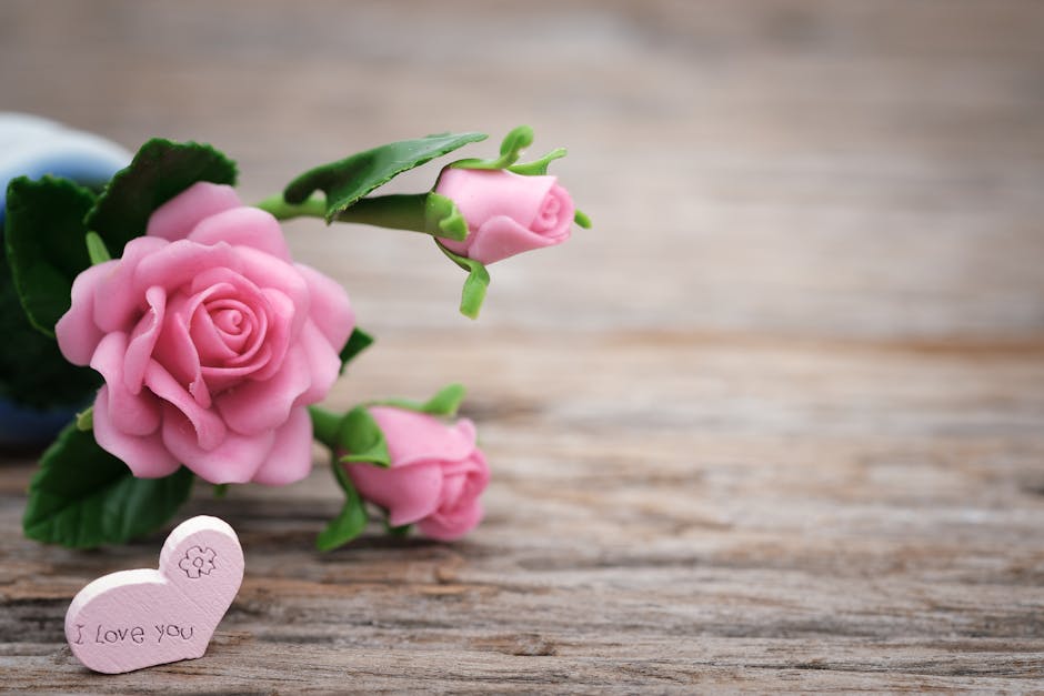 Shallow Focus Photo of Pink Ceramic Roses