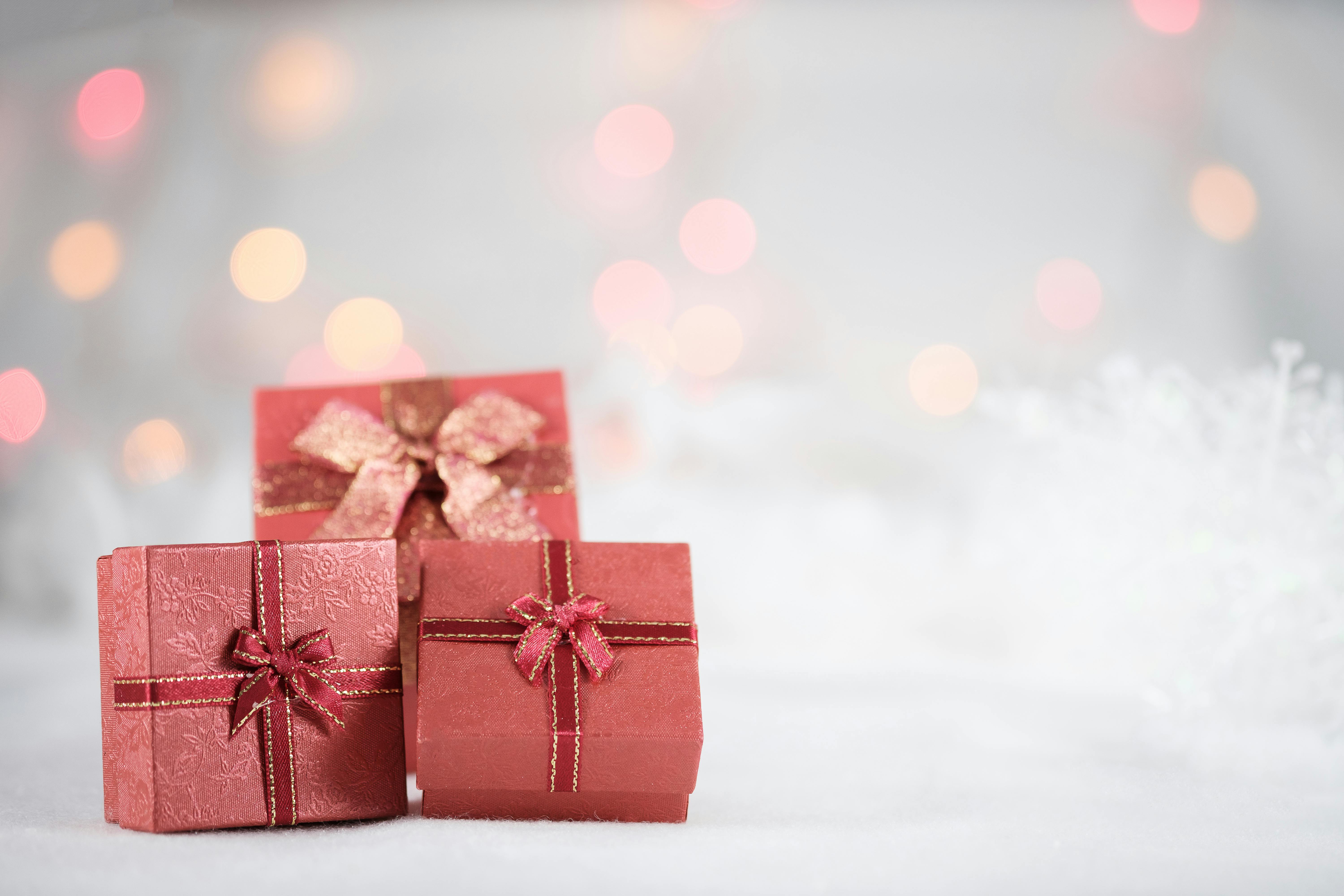 Gift Boxes on Pink Studio Background · Free Stock Photo