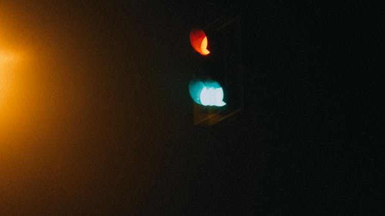 Blue And Red Light Fixture