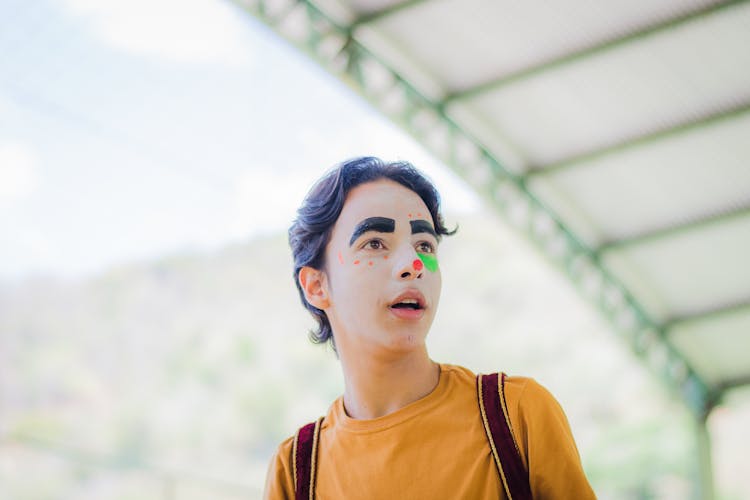 Boy With Paint On His Face 