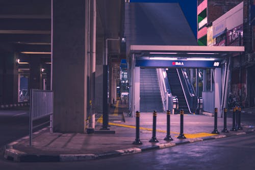 Free stock photo of citylight, metro station, sidewalk
