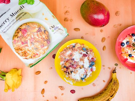 Cranberry Hazelnut Mountain Muesli — kidney-friendly food