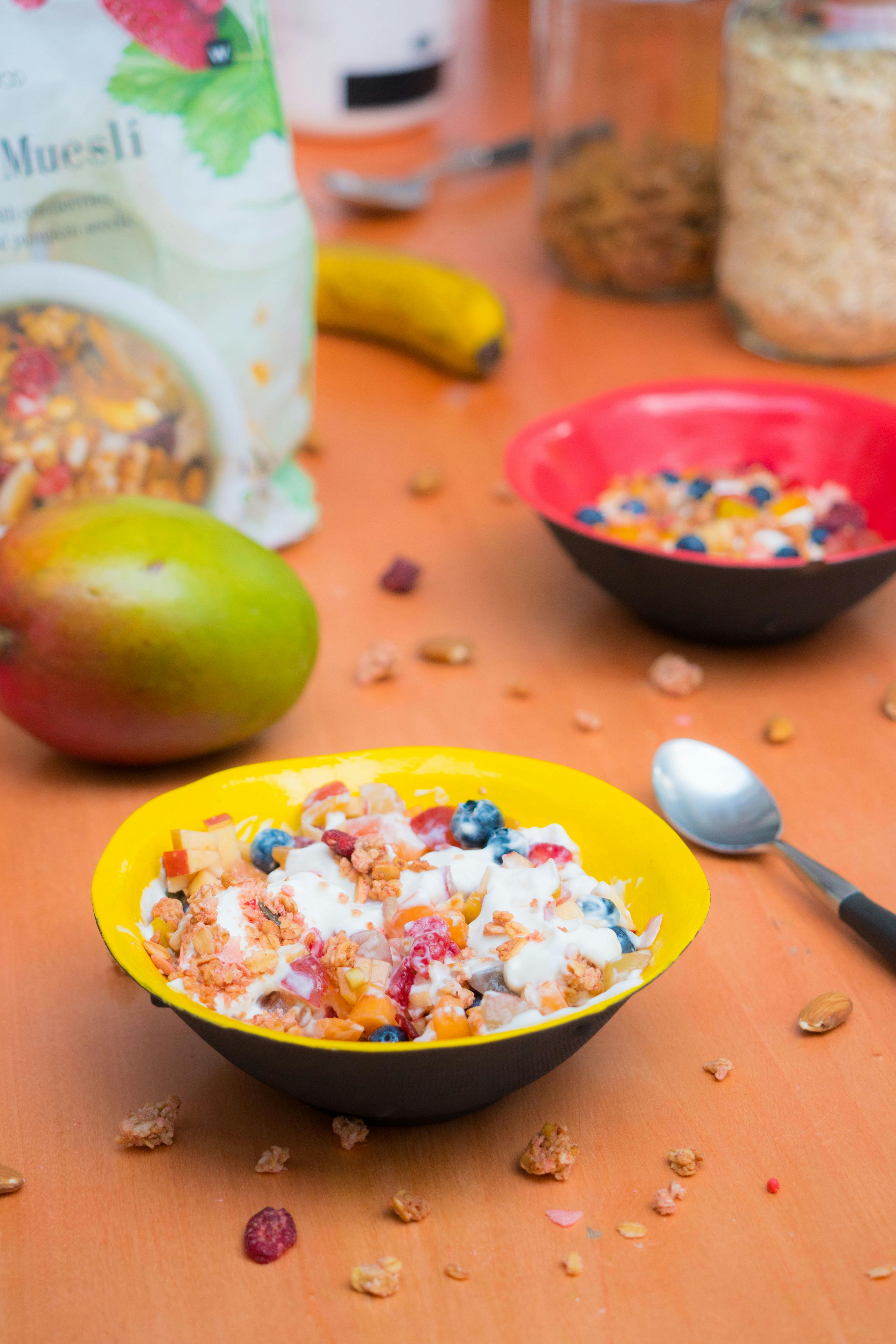 bowls of cereals on a table · Free Stock Photo